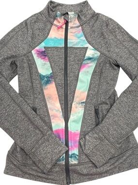 Ivivva Practice Your Perfect Gray Athletic Jacket Sz 7